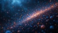 Glowing Dust Particles With Light Trail In Abstract Space Royalty Free Stock Photo