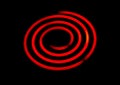 Glowing electric stove spiral Royalty Free Stock Photo