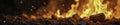 Glowing embers of a dying fire on metallic gold background, ember, ashes Royalty Free Stock Photo