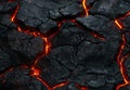 Glowing embers of a smoldering fire Royalty Free Stock Photo