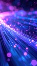 Glowing Fiber Optic Data Stream Royalty Free Stock Photo