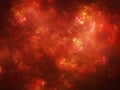 Glowing fiery red plasma in space Royalty Free Stock Photo