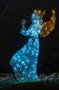 Glowing figure of angel for Christmas decoration