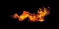 Glowing Fire Stock Image In Black Background