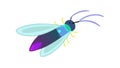 Glowing Firefly Insect Vector for Summer Nights and Nature, vector design Generative AI Royalty Free Stock Photo