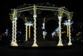 Glowing fountain near the entrance to Soho, Sharm El Sheikh, Egypt