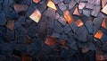 Glowing Fractal Shapes: Warm and Cool Toned Art, generative ai