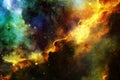 Glowing galaxy, awesome science fiction wallpaper