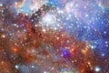 Glowing galaxy, awesome science fiction wallpaper Royalty Free Stock Photo