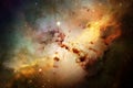 Glowing galaxy, awesome science fiction wallpaper