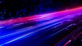 Glowing glass trails. Fibe-roptic technology concept with multiple lines Royalty Free Stock Photo