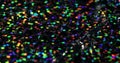 Glowing glitter confetti highlights iridescent