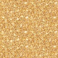 Glowing gold glitter seamless pattern.