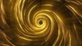 Glowing Gold Light Rays Abstract Twisting Tunnel  Background Royalty Free Stock Photo