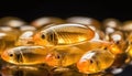 Healthy Omega Fatty Acid Pills: Dietary Nutrition Supplements - Generative AI