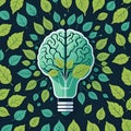 Green Innovation: The Power of Thought Royalty Free Stock Photo
