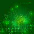 Glowing Green Puzzle