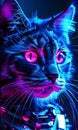 Glowing Guardian: The Luminous Cat