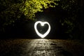 Glowing heart in the darkness Freezelight