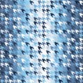 Glowing houndstooth pattern. Seamless vector