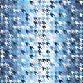 Glowing houndstooth pattern. Seamless vector Royalty Free Stock Photo