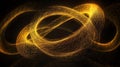 Glowing Infinite Loop of Tangled Strings