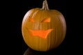 Glowing Jack-o-Lantern 789 Royalty Free Stock Photo