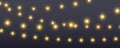 Glowing lamps garland. Decorative Christmas lights. Fairy lights chain. Wall decoration for party. Led bulb lamp string