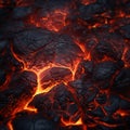 Glowing lava texture background unveils the fiery intensity of magma.