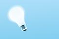 Glowing light bulb Royalty Free Stock Photo