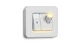 Glowing Light Switch Royalty Free Stock Photo