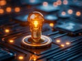 Unlocking Insights with Data-Driven Solutions The Power of Digital Innovation and Bright Ideas A Lightbulb Represents Illumination