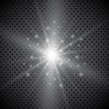 Glowing lights effect, flare, explosion and stars. Special effect isolated on transparent background Royalty Free Stock Photo