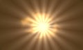 Glowing lights effects isolated background. Sun flash with rays and spotlight. Glow light. Bright, ex Royalty Free Stock Photo