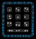 Flare Mesh Carcass Keypad with Flare Spots Royalty Free Stock Photo