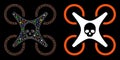 Flare Mesh 2D Mortal Drone Icon with Flare Spots