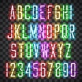 Glowing Multi Colors Neon Casual Script Font