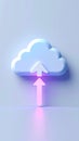Cloud Computing Data Upload and Storage Concept Royalty Free Stock Photo