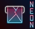 Glowing neon line Envelope icon isolated on black background. Email message letter symbol. Colorful outline concept Royalty Free Stock Photo
