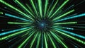 Glowing neon lines of binary code create dynamic visual effect, representing data flow and technology. vibrant colors evoke sense Royalty Free Stock Photo