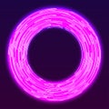 Glowing neon ring background