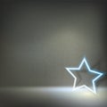 Glowing neon star