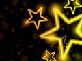 Glowing Neon Stars Background Royalty Free Stock Photo