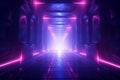 Glowing Neon Tunnel