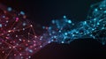 glowing network abstract design Royalty Free Stock Photo