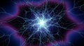 Glowing neural network synapse explosion Royalty Free Stock Photo