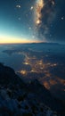 Glowing Nights: A Spectacular View of the Greek Gulf City Skylin