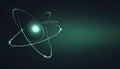 Futuristic Atomic Structure Illustration Royalty Free Stock Photo