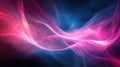 Glowing pink and blue light waves pulsating energy Royalty Free Stock Photo