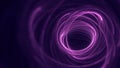 Pink and Purple Glowing Light Spirals Abstract Fractal Background